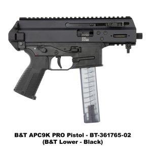 B&T APC9K PRO, B&T APC9K PRO Pistol, Black, B&T Lower, BT-361765-02