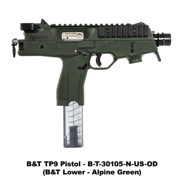 B&Amp;T Tp9, Pistol, Bt30105Nusod, Alpine Green, Od Green, B&Amp;T 840225705720, For Sale, In Stock, On Sale