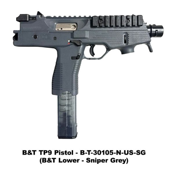 B&Amp;T Tp9, Pistol, Bt30105Nussg, Sniper Grey, B&Amp;T 840225711738, For Sale, In Stock, On Sale