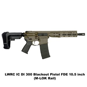 LWRC IC DI 300 Blackout Pistol FDE, M-LOK, LWRC DI 300 Blk Pistol FDE, LWRC ICDIP3CK10ML, LWRC ICDIP3CK10MLSBA3, For Sale, in Stock, on Sale