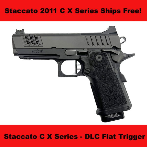 Staccato C Xseries, Staccato 2011 C X Series, Staccato C With X Serrations, Dlc Barrel, Flat Trigger, Staccato 15150100011201, Staccato 816781018574, For Sale, In Stock, On Sale