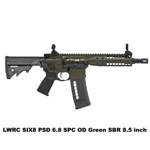 LWRC SIX8 PSD OD Green, LWRC SIX8 PSD OD Green SBR, LWRC 6.8 SPC PSD OD Green, FDE, LWRC SIX8PSDRODG8, LWRC 859530005678, For Sale, in Stock, on Sale