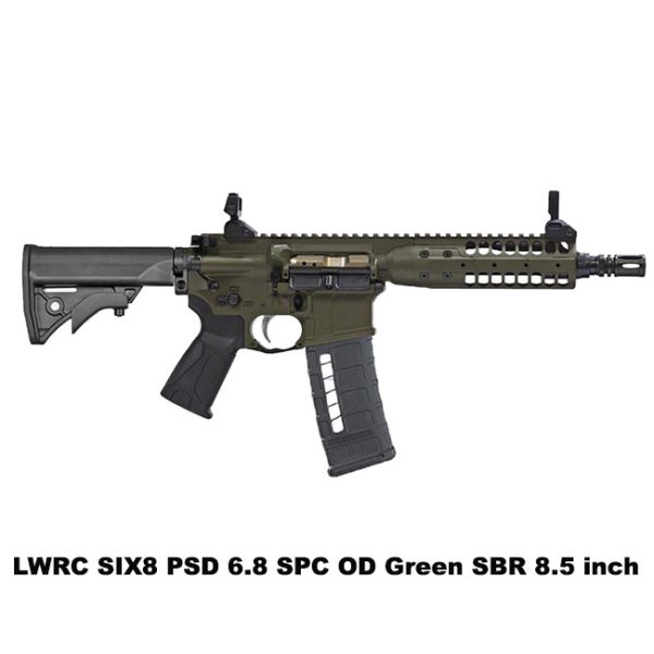 Lwrc Six8 Psd Od Green, Lwrc Six8 Psd Od Green Sbr, Lwrc 6.8 Spc Psd Od Green, Fde, Lwrc Six8Psdrodg8, Lwrc 859530005678, For Sale, In Stock, On Sale