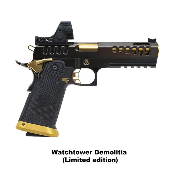 Watchtower Demolitia, Demolition Ranch 1911  2011, Watchtower Firearms Demolitia, Watchtower Demolitia9Mm5Gold, Watchtower 810085127291, In Stock, Sale