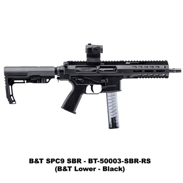 B&Amp;T Spc9, Sbr, B&Amp;T Spc9 Sbr, B&Amp;T Lower, Black, Retractable Stock, B&Amp;T Bt500003Sbrrs, B&Amp;T 840225709261, For Sale, In Stock, On Sale