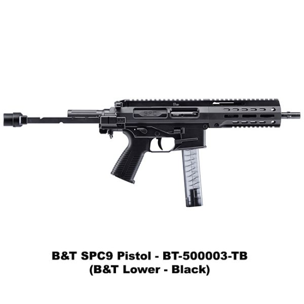 B&Amp;T Spc9, Pistol, B&Amp;T Spc9 Pistol, B&Amp;T Lower, Black, Tele Brace, B&Amp;T Bt500003Tb, B&Amp;T 840225709339, For Sale, In Stock, On Sale