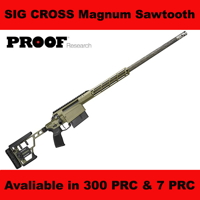 Sig Cross Magnum Sawtooth, Sig Cross Magnum, 300 Prc, 7 Prc, Crossmag300Prc24Bsaw, Crossmag7Prc24Bsaw, Sig 798681700783 Sig 798681700769, For Sale, In Stock, On Sale