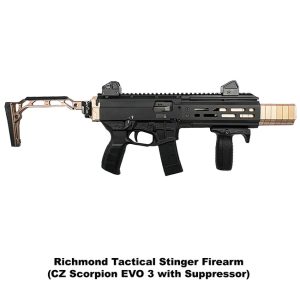 Richmond Tactical Stinger Firearm, Richmond Tactical Stinger, CZ Scorpion, CZ Scorpion EVO 3 With Suppressor, For Sale, in Stock, on Sale