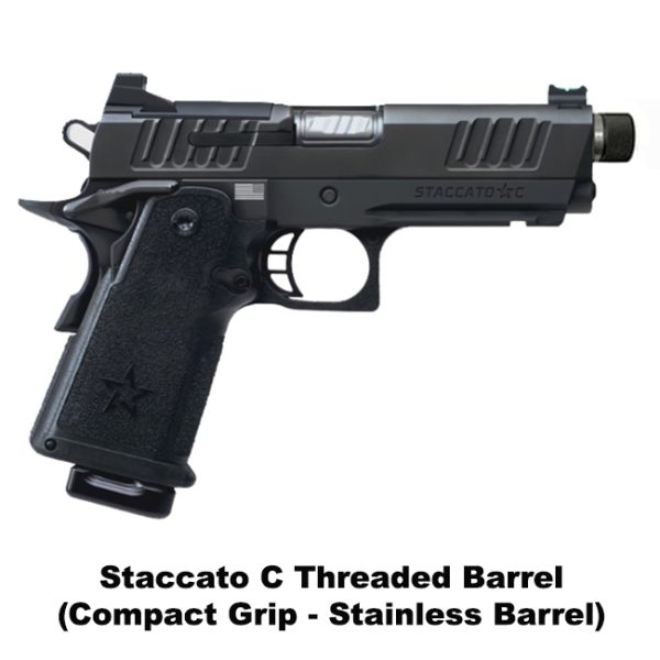 Staccato C Threaded Barrel, Staccato C With Threaded Barrel, Stainless Barrel, Compact Grip, Staccato151501000202, Staccato 816781018932, For Sale, In Stock, On Sale