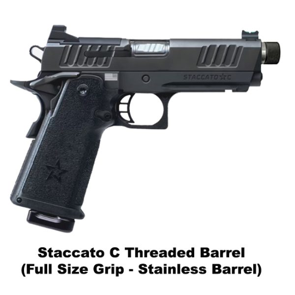 Staccato C Threaded Barrel, Staccato C With Threaded Barrel, Stainless Barrel, Full Size Grip, Staccato151501000204, Staccato 816781018956, For Sale, In Stock, On Sale