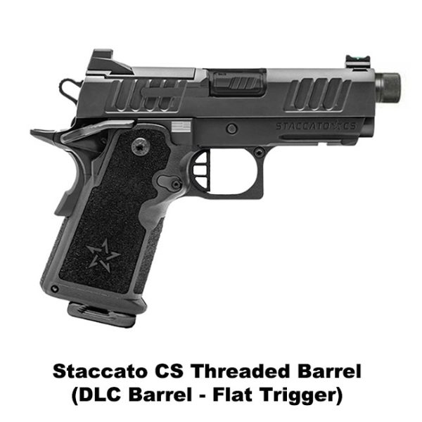 Staccato Cs Threaded Barrel, Staccato Cs With Threaded Barrel, Dlc Barrel, Flat Trigger, Staccato 141501000312, Staccato 816781018918, For Sale, On Sale, In Stock