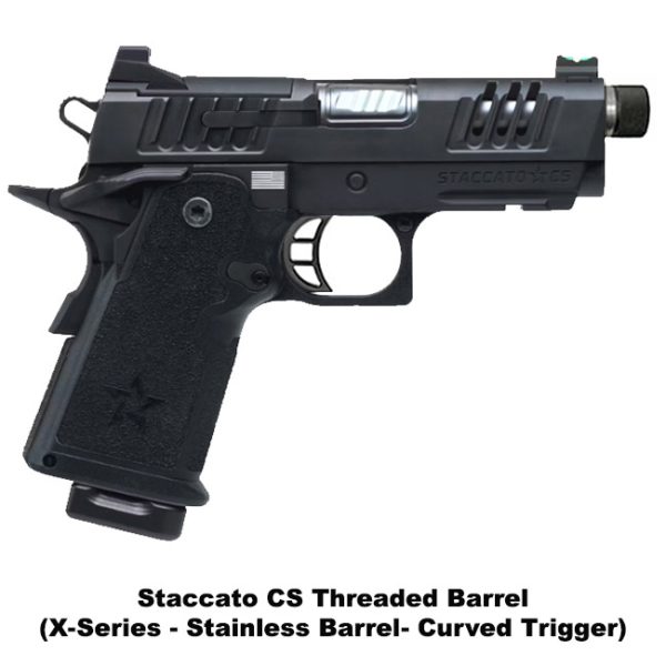 Staccato Cs Threaded Barrel, Staccato Cs Xseries With Threaded Barrel, Stainless Barrel, Curved Trigger, Staccato 14150100020201, Staccato 816781018864, For Sale, On Sale, In Stock