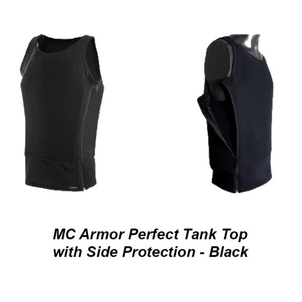 Mc Armor Perfect Tank Top With Side Protection  Black