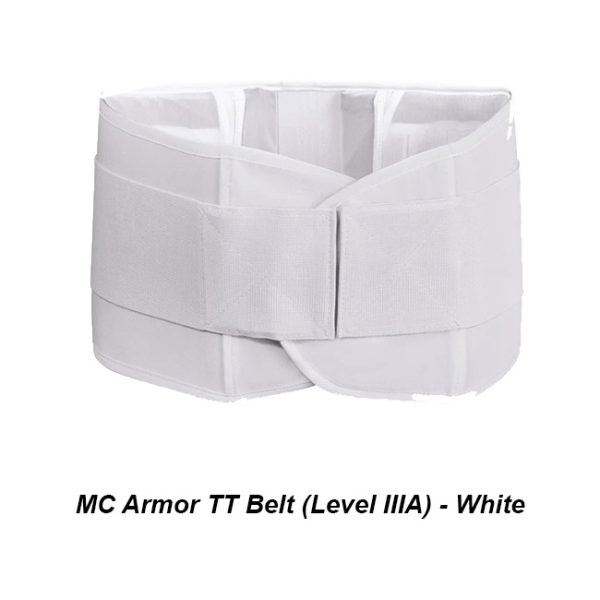 Mc Armor Tt Belt (Level Iiia)  White, For Sale, In Stock, On Sale