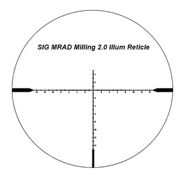 Sig Mrad Milling 2.0 Illum Reticle