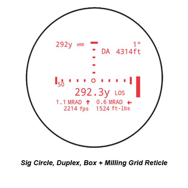 Sig Circle, Duplex Box + Milling Grid Reticle