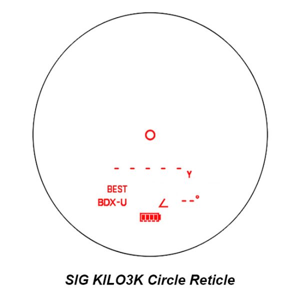 Sig Kilo3K Circle Reticle