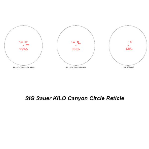 Sig Sauer Kilo Canyon Circle Reticle