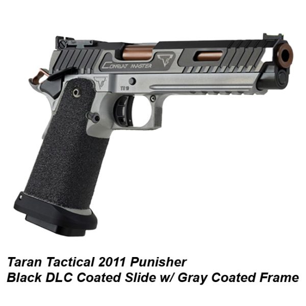 Taran Tactical 2011 Punisher Black Coated Slide W/ Gray Coated Frame