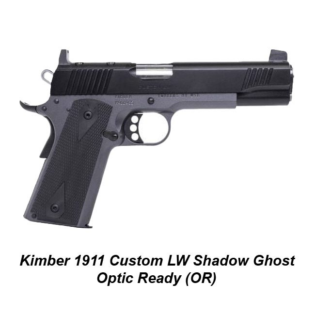 Kimber 1911 Custom Lw Shadow Ghost, Optic Ready (Or), .45Acp, 9Mm, In Stock, On Sale, For Sale