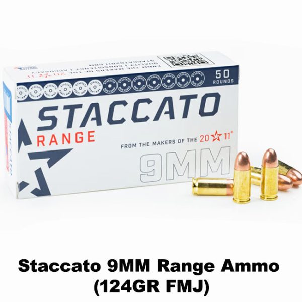 Staccato 9Mm Range Ammo, Staccato 9Mm, 9Mm Range Ammo, 816781018253, 1919Lha124Fmjstacrecom, For Sale, In Stock, On Sale